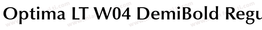 Optima LT W04 DemiBold Regular 商字体转换